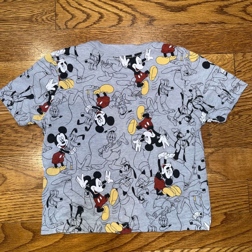 Disney Mickey Mouse and Friends Gray Kids T-Shirt